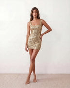 Zaira - Women's Sequin Party Mini Dress